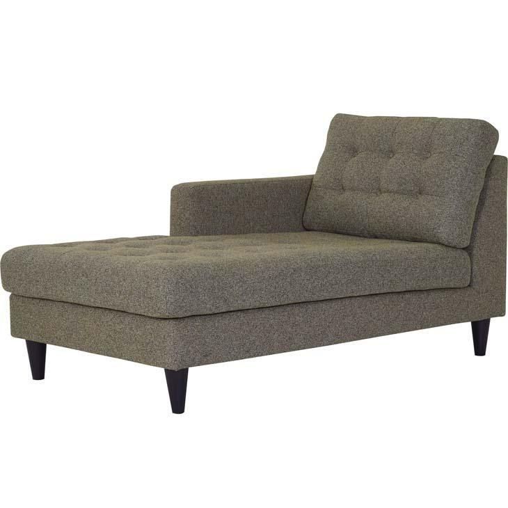 Empress Left-Arm Upholstered Fabric Chaise | Upholstered Chaise ... throughout Choosing the Perfect Gray Fabric for Your Left-Arm Chaise A Guide to Textures and Tones