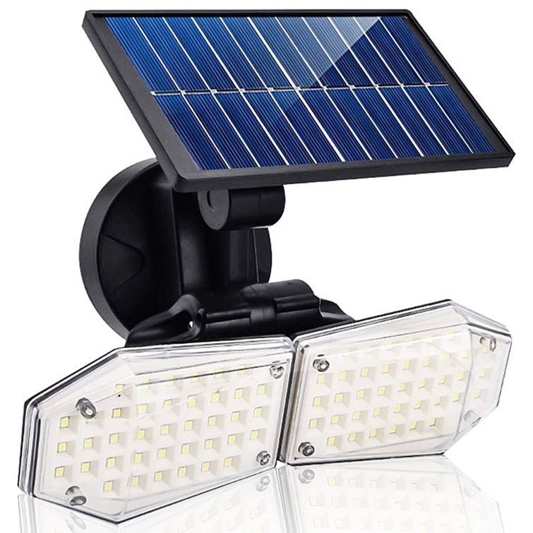 Exgreem 15-Watt Led Solar Power Dusk To Dawn Battery Operated Outdoor ... in Solar Power Dusk To Dawn Black Aluminum Outdoor Led Ai-Smart Sensing Light, Ee812W-Ai8