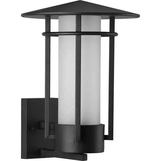 Exton Collection One-Light Textured Black And Etched Seeded Glass ... regarding Choosing the Right Lighting How to Select the Best Lantern for Your Needs