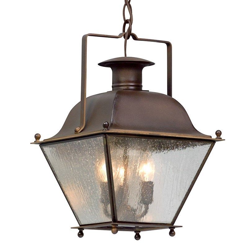 F5077Nr | Outdoor Hanging Lanterns, Carriage Lights, Hanging Lanterns with Troy Lighting Liberty One Light Hanging Lantern F2367Cr