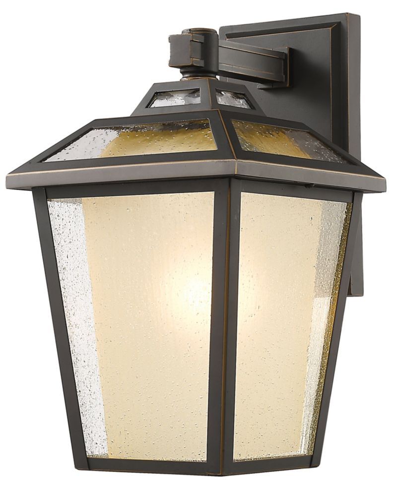 Filament Design 1-Light Oil Rubbed Bronze Outdoor Wall Sconce With ... inside Viviana Hanging Exterior Sconce - Oil Rubbed Bronze