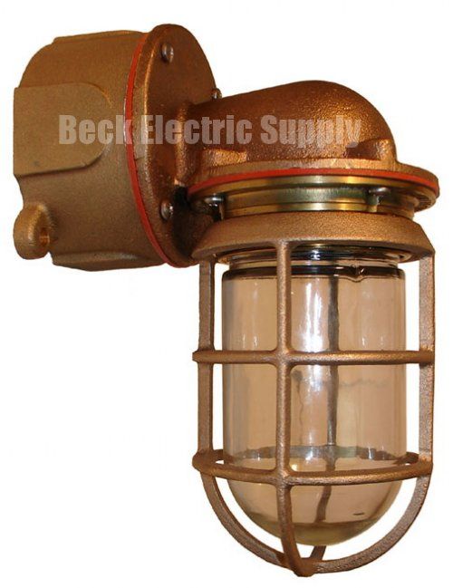 Fixture 100W Bronze, 90Deg, Vapor Proof - Jelly Jar, Eaton / Crouse ... within Vapor Jar, Architectural Bronze
