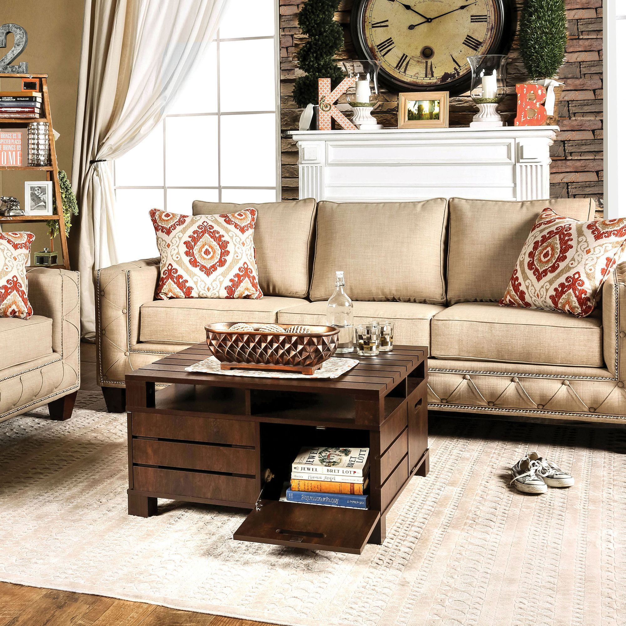 Frieda 93'' Sofa | Transitional Decor, Transitional Home Decor ... pertaining to Furniture Of America Keinisha Transitional Fabric Sofa In Beige