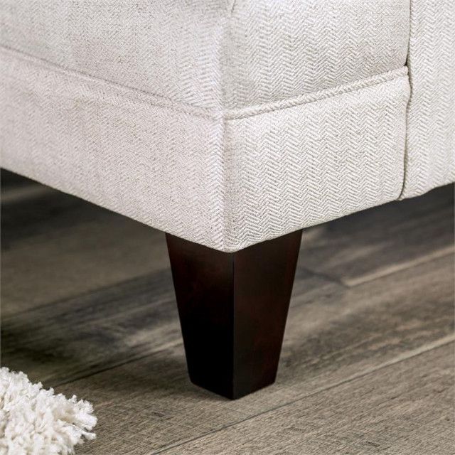 Furniture Of America Calistoga Transitional Fabric Rolled Arms Sofa In ... regarding Creating a Cohesive Decor Scheme with the Keinisha Transitional Sofa