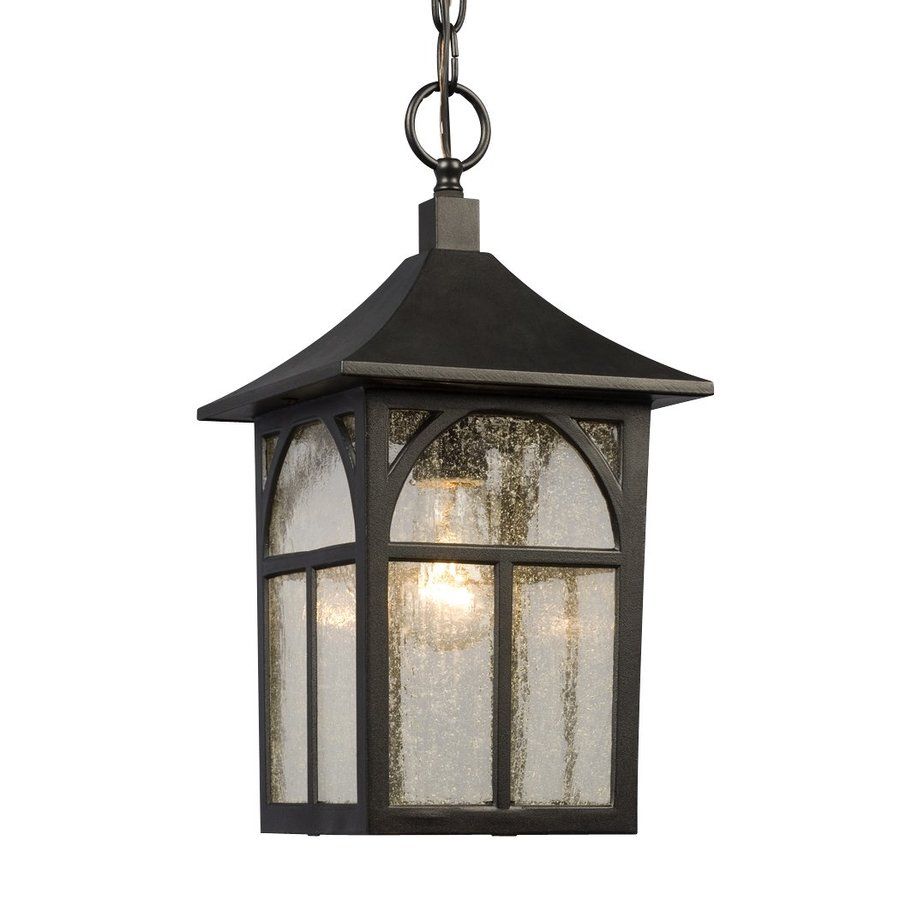 Galaxy Black Mini Coastal Seeded Glass Lantern Pendant At Lowes.com regarding Seeded Glass and Beyond Exploring Lighting Design Fundamentals