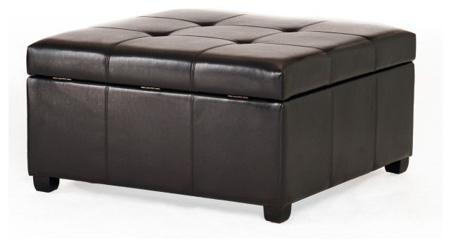 Gdf Studio Carlyle Fabric Storage Ottoman - Transitional - Footstools ... in Carlyle Outdoor Ottoman