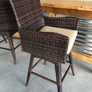 Gdf Studio Royer Outdoor Wicker Brown Swivel Barstool - Tropical ... inside Gdf Studio Royer Outdoor Wicker Brown Swivel Barstool