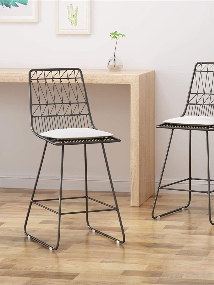 Great Deal Furniture Hedy Outdoor Counter Stools, 26" Seats, Modern ... pertaining to Setting Up Your Outdoor Oasis Tips for Arranging and Maintaining Your Counter Stools