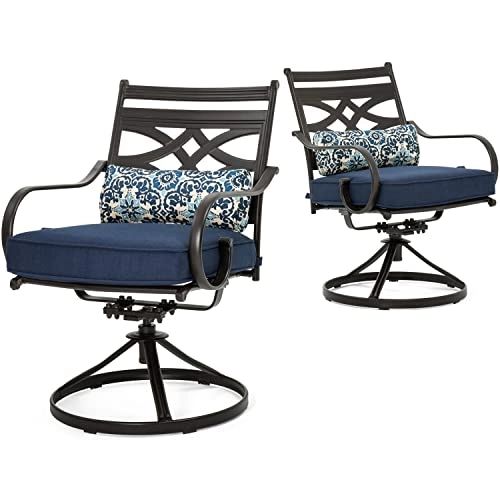 Hanover Montclair 5-Piece All-Weather Outdoor Patio Dining Set, 4 ... throughout Montclair Outdoor Rectangular Cocktail Table