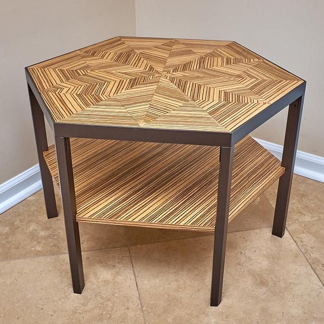 Hexagonal Cocktail Table - Woodworking Project By Ron Stewart - Craftisian throughout South Beach Hexagonal Cocktail Table