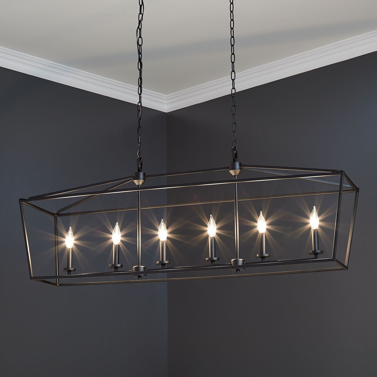 Hillpoint+6-Light+Linear+Chandelier | Polished Nickel Faucet ... inside Beyond Illumination The Art of Outdoor Linear Chandelier Placement
