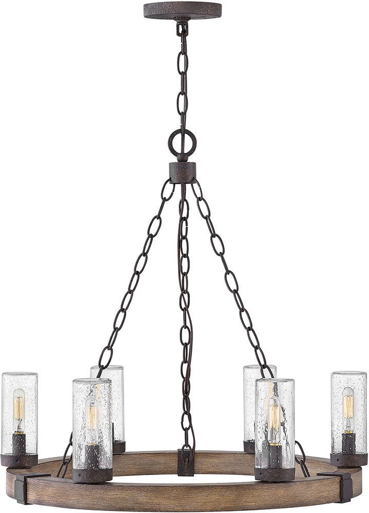 Hinkley 29206Sq Sawyer Modern Sequoia Outdoor Lighting Chandelier - Hin ... in Weathering the Elements What Makes the Sawyer Chandelier Durable