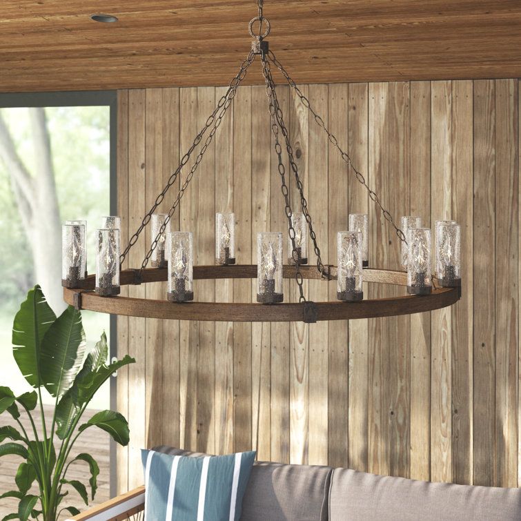 Hinkley Lighting Sawyer 15 -Bulb 28.5" H Outdoor Chandelier | Wayfair regarding Sawyer 15-Light Outdoor Chandelier In Sequoia