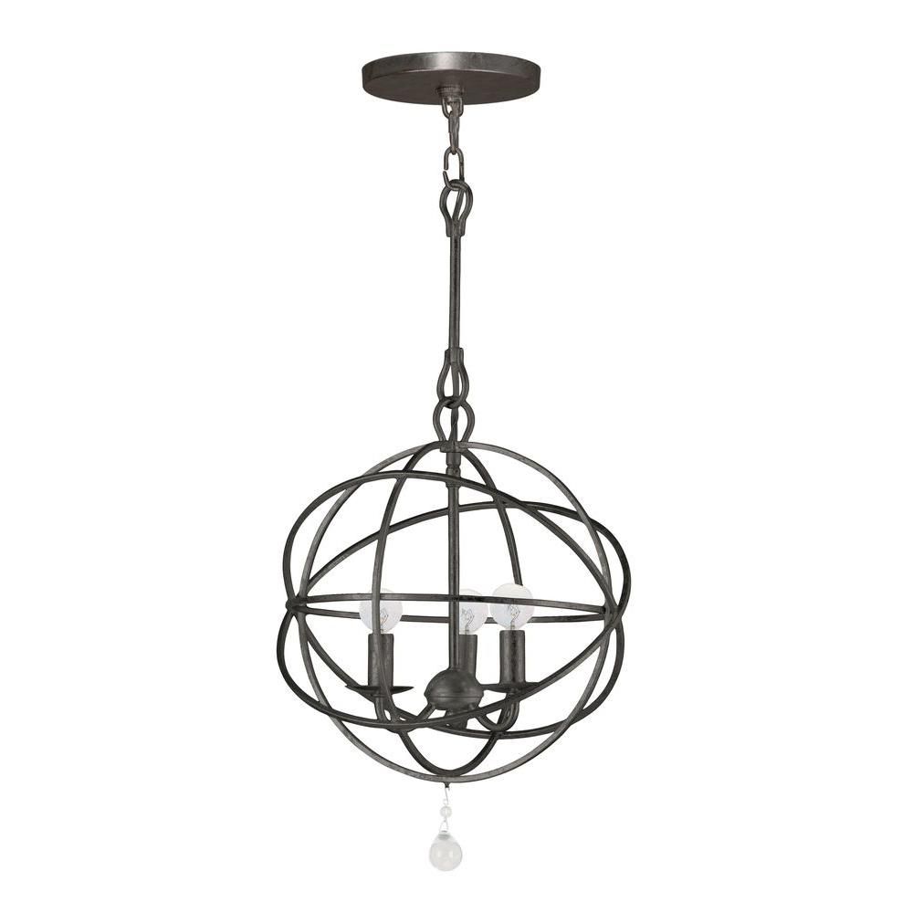 Home Decorators Collection Solaris Collection 3-Light English Bronze ... intended for Solaris Outdoor 3 Light Bronze Sphere Chandelier