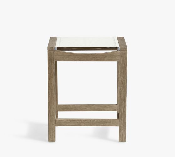 Indio Fsc® Eucalyptus &amp; Mesh Outdoor Bar &amp; Counter Stools, Set Of 2 | Pottery Barn inside Eucalyptus Stools Set of 2 Understanding the Benefits for Your Space