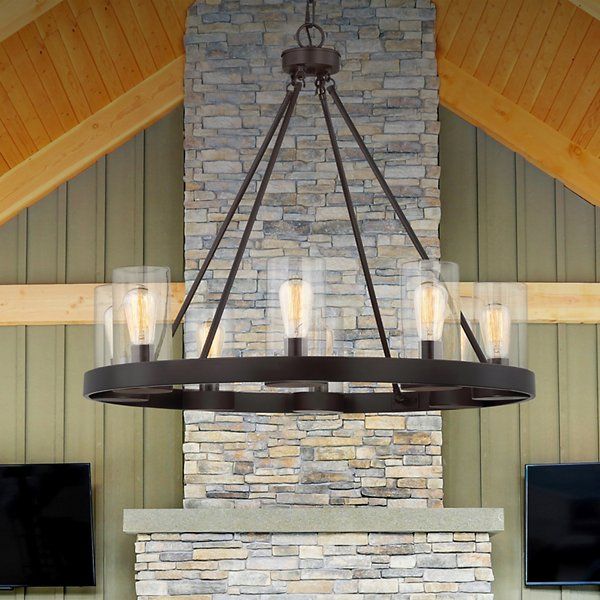 Inman 8-Light Indoor/Outdoor Chandelier By Savoy House At Lumens.com pertaining to Illuminating Your Outdoor Space A Guide to the Trade Winds Candler Chandelier
