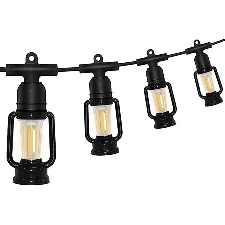 Jonathan Y Jyl8703A Indoor Outdoor Rustic Farmhouse Incandescent G40 ... regarding From Garden to Gallery Innovative Uses for Rustic String Lights