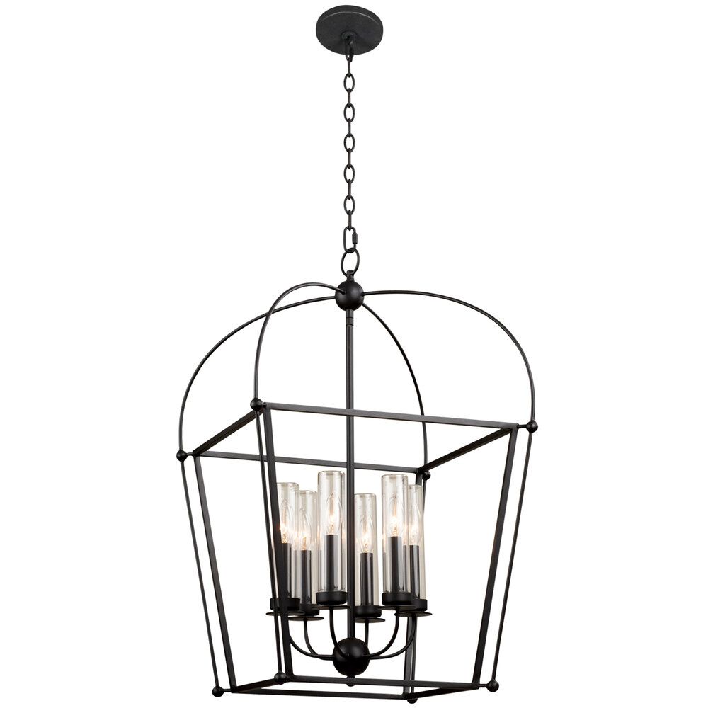 Kalco Sutter 6-Light Pendant Light With Smooth Matte Black Finish regarding Mastering the Installation of Your Sutter 24" Outdoor Pendant