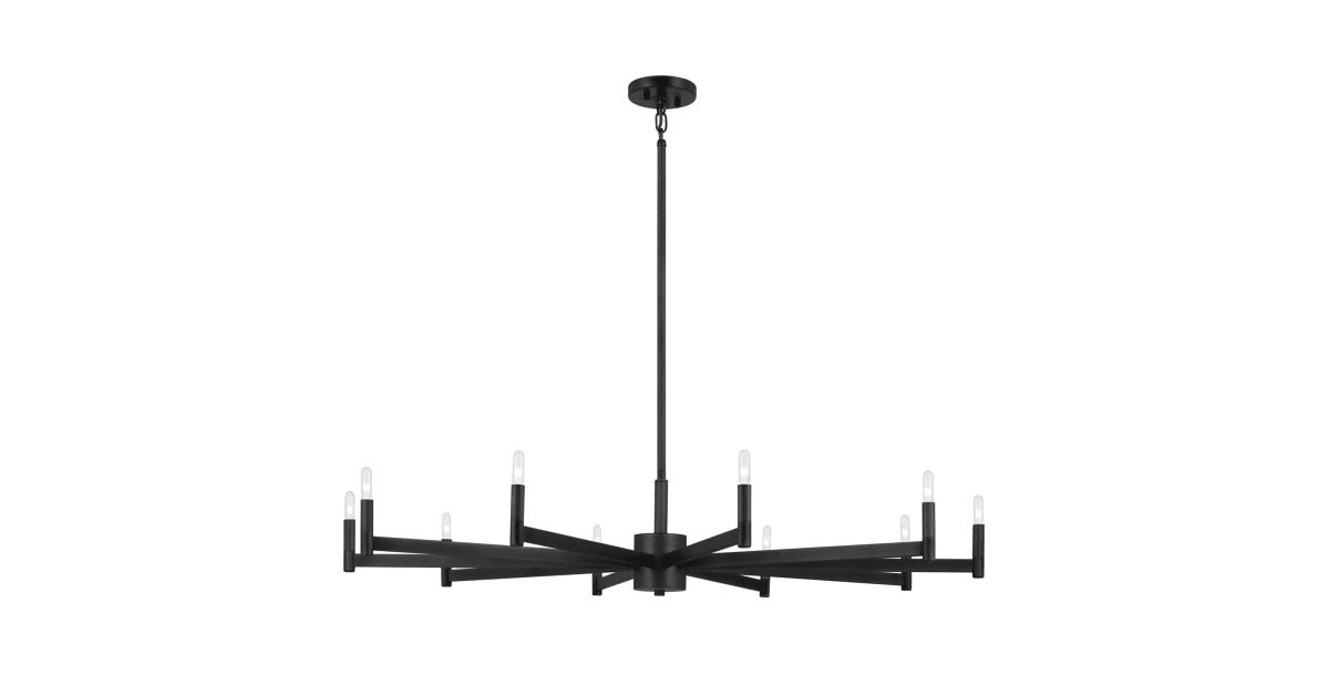 Kichler 52613Bk Erzo 10 Light 48" Wide Candle Style Chandelier ... with Creating Ambiance The Role of the Odeon Chandelier in Your Home