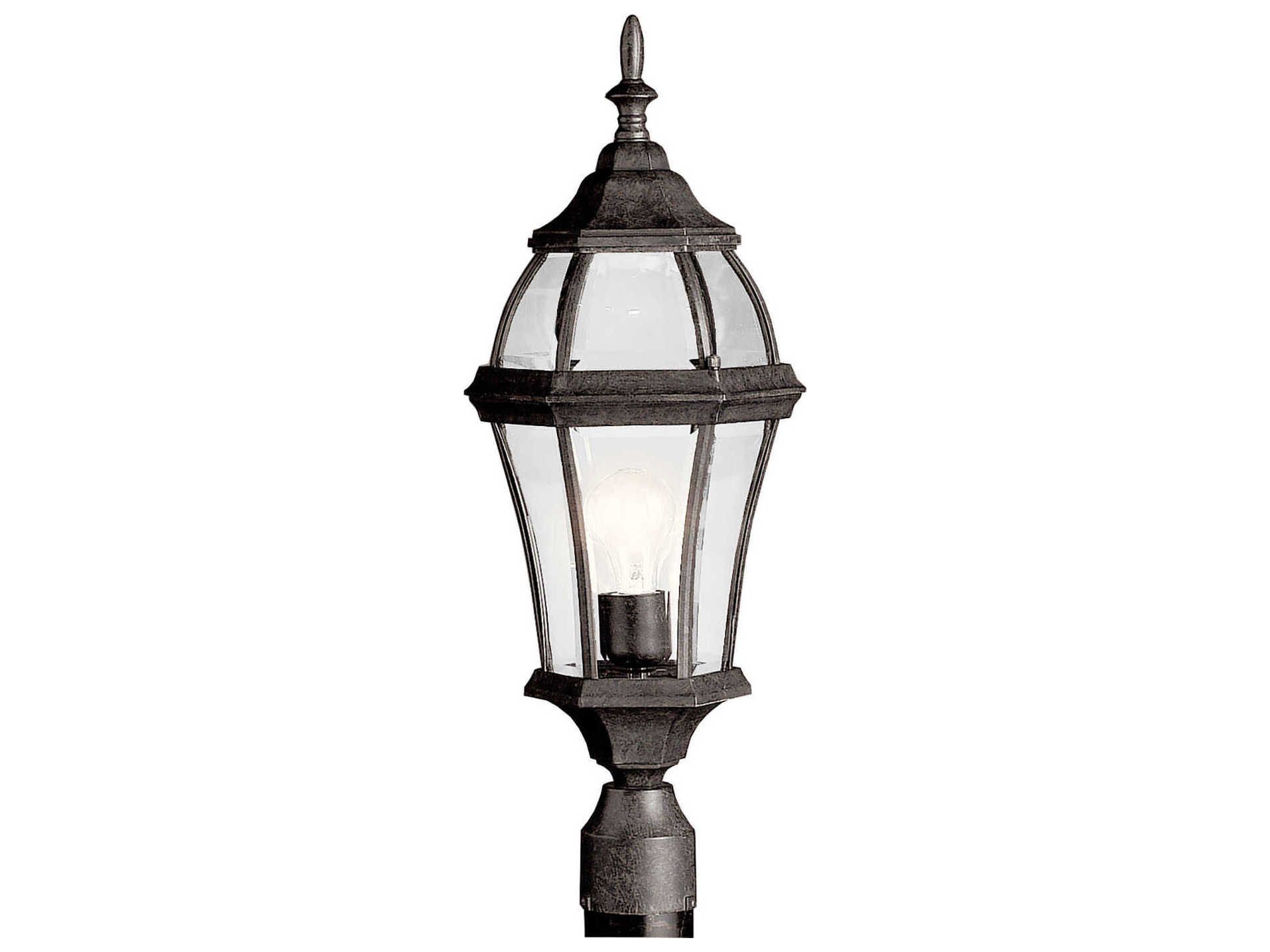 Kichler Lighting Townhouse Tannery Bronze 1-Light Glass Outdoor Post ... with regard to Creating Inviting Outdoor Spaces with Strategic Lighting
