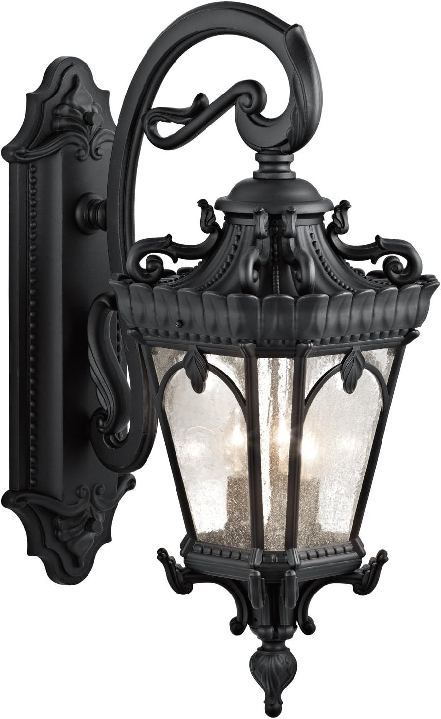Kichler Tournai 29" 3 Light Outdoor Wall Light With Clear Seeded Glass ... in Tournai Outdoor Pendant 3-Light, Londonderry
