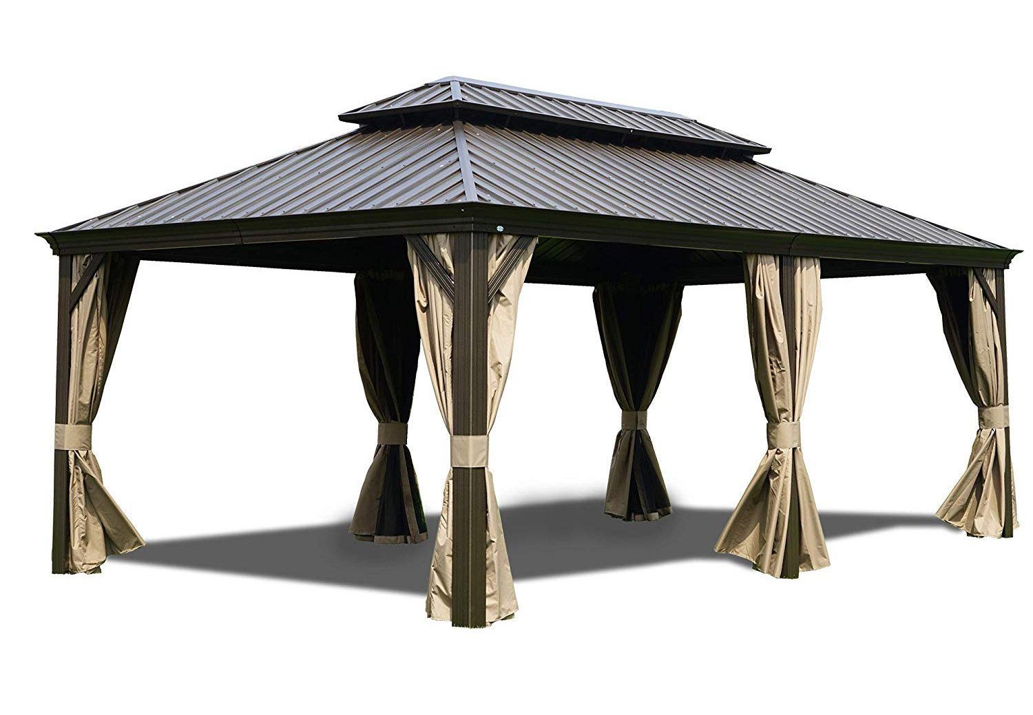 Kozyard Alexander 20 Ft. W X 12 Ft. D Aluminum Patio Gazebo & Reviews ... in From Concept to Comfort A Comprehensive Look at Metal Patio Gazebos Sizing 20 Ft. W x 12 Ft. D