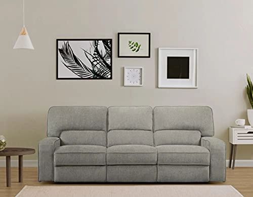 Lexicon Atherton Chenille Fabric Power Double Reclining Sofa With Power ... regarding Power Reclining Sectionals Explained What to Know About the Anthony Model