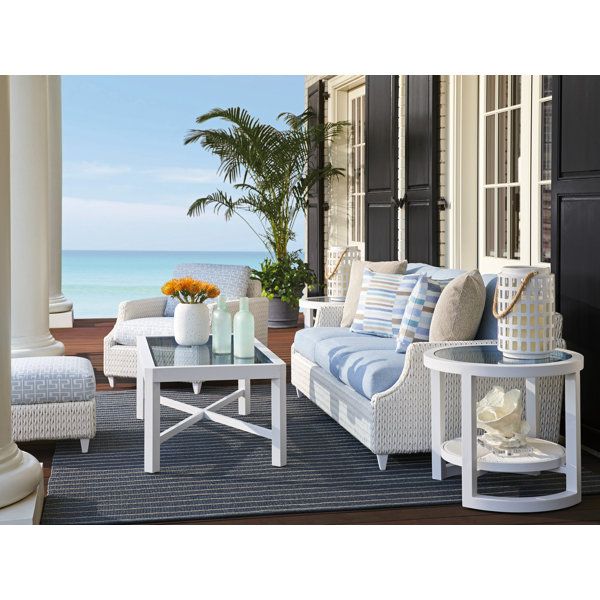 Lexington Ocean Breeze Promenade Rectangular Cocktail Table | Wayfair in Promenade Rectangular Cocktail Table
