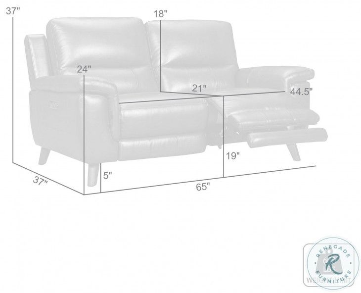 Lizette Coffee Brown Power Recliner Loveseat With Usb From Armen Living ... in Lizette 65" Brown Leather Power Recliner Loveseat With Usb, 78 Inches