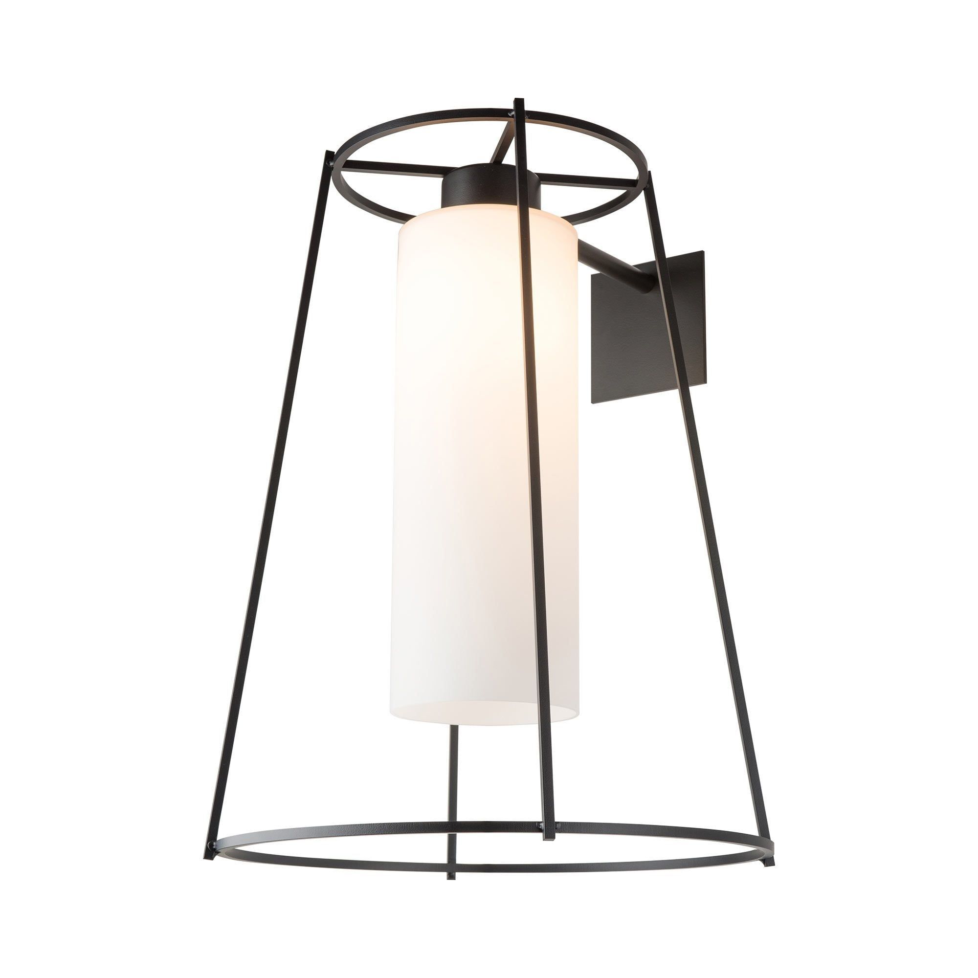Loft Outdoor Wall Lightcoastal Black / Opal Glass / Large | Outdoor ... intended for Beyond Aesthetics The Functional Benefits of Triomphe Outdoor Lighting