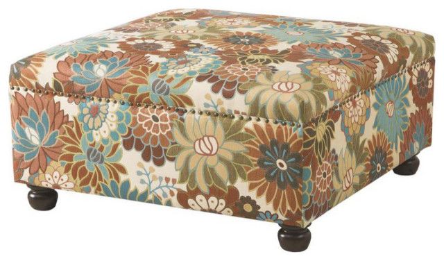 Madison Park Carlyle Cocktail Square Ottoman - Traditional - Footstools ... within Beyond the Basics Uncovering the Carlyle Ottoman's Versatility