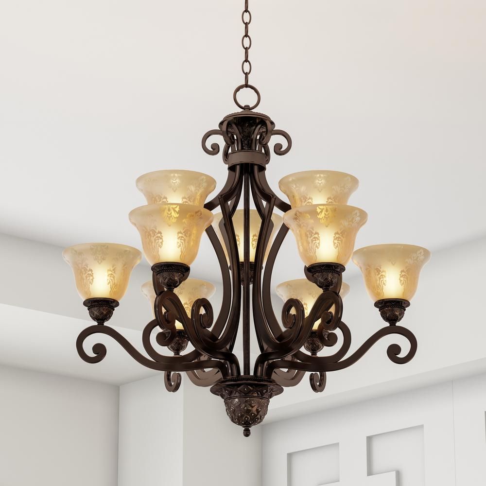 Maxim Lighting Symphony 9-Light Oil-Rubbed Bronze Chandelier 11245Saoi ... with Illuminating Your Outdoor Space A Guide to the Trade Winds Candler Chandelier