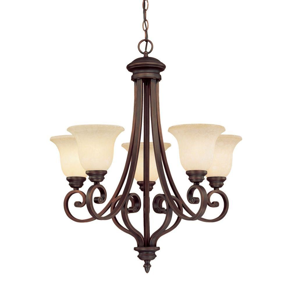 Millennium Lighting 5-Light Rubbed Bronze Chandelier With Turinian ... within Troubleshooting Common Issues With Your Outdoor Chandelier