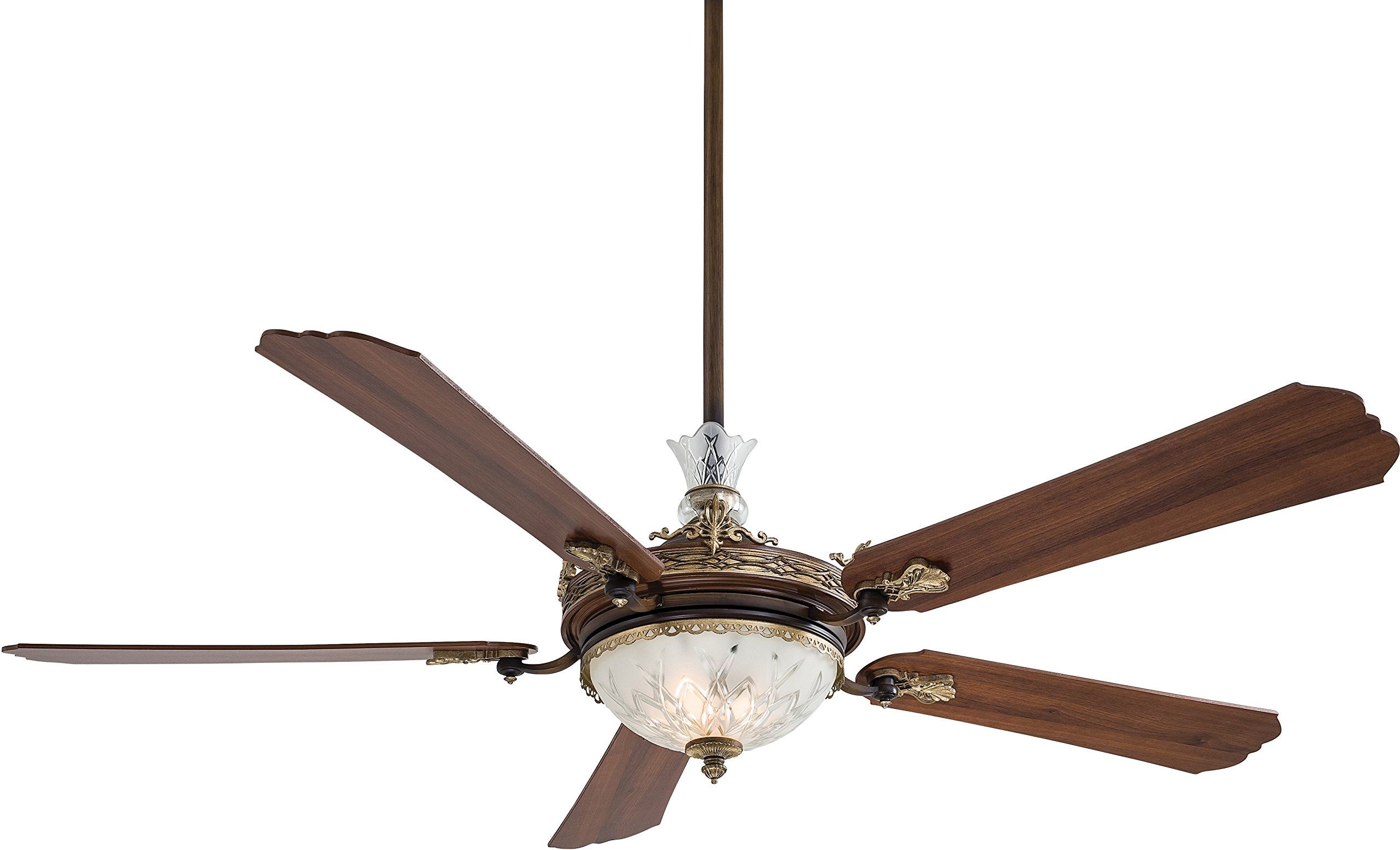 Minka-Aire F900-Bcw Cristafano 68 Inch Ceiling Fan With Spectra Crystal ... in Unveiling the Cristafano Belcaro Walnut Minka Aire F900 Ceiling Fan A Detailed Exploration