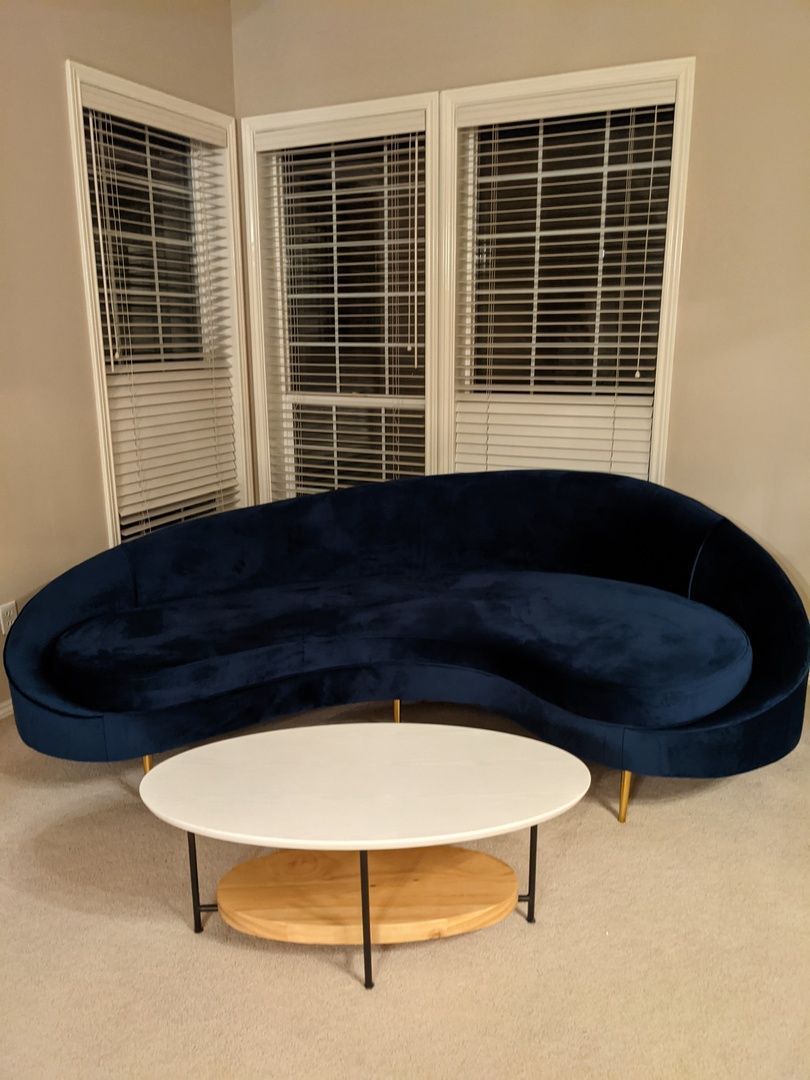 Modern 83" Bronze Velvet Curved Sofa 3-Seater Sofa Toss Pillow Included ... with Beyond Aesthetics Exploring the Design and Functionality of Floral Sofas