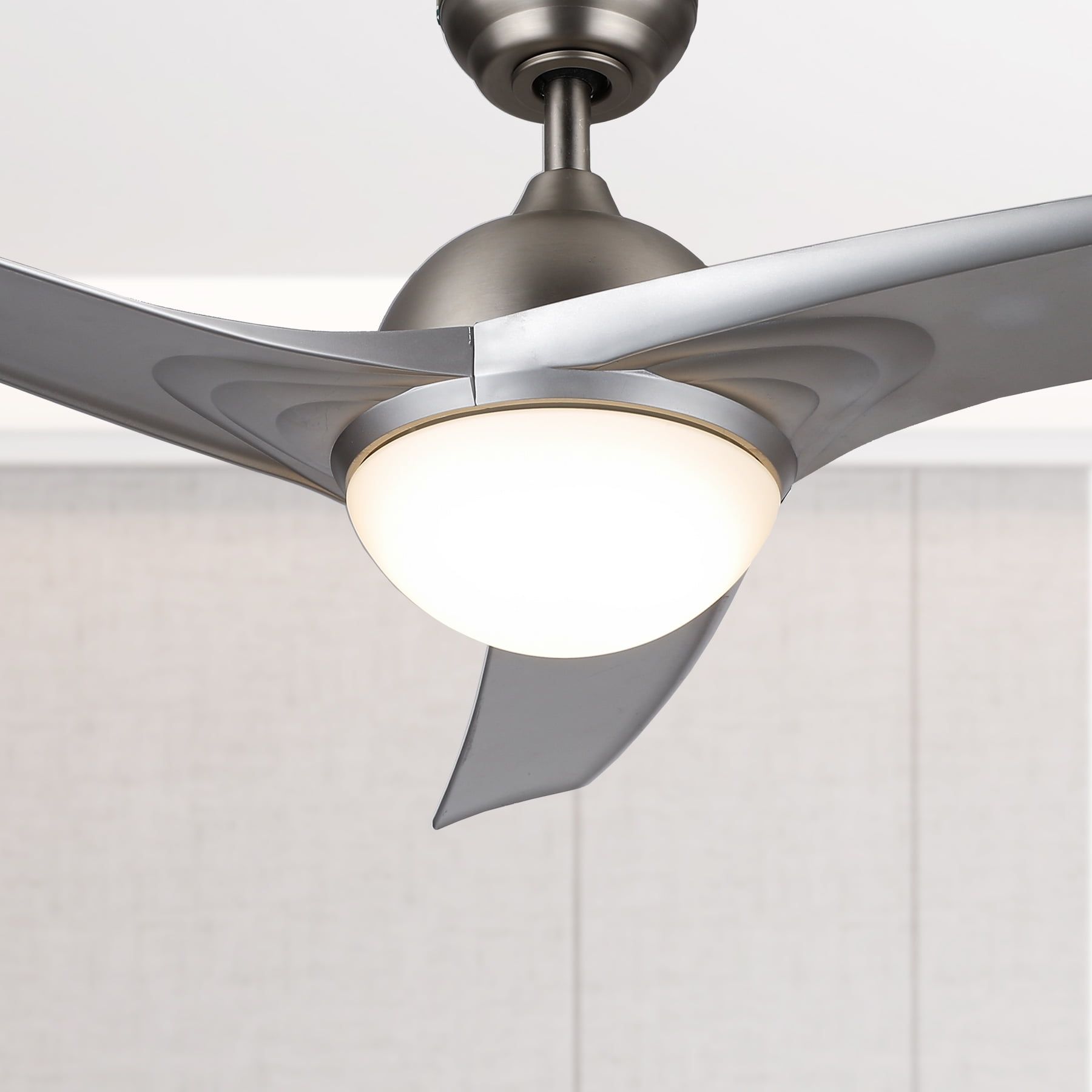 Modern Ceiling Fan With Led Panel Light & Remote Control For Indoor Use ... for 28 In. Modern Integrated Led Indoor Ceiling Fan With Remote Control And Dc Motor
