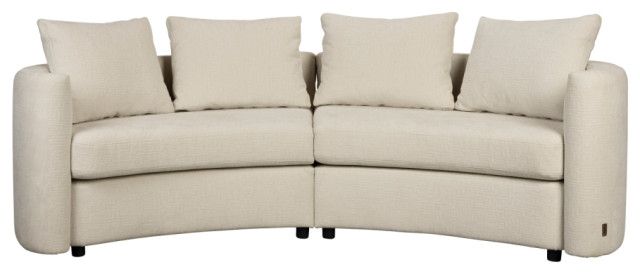 Modern Curved Sofa, Dutchbone Fernon - Transitional - Sofas - By Oroa ... inside The Elegance of Beige Sofas Exploring Versatile Design Possibilities