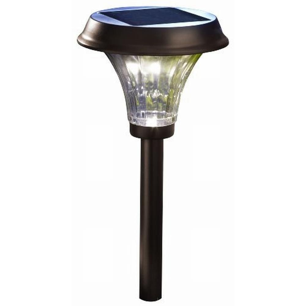 Moonrays Richmond-Style Solar Powered 30-Lumen Rubbed Bronze Metal ... regarding Choosing the Right Solar Pathway Lights for Your Garden Style and Needs