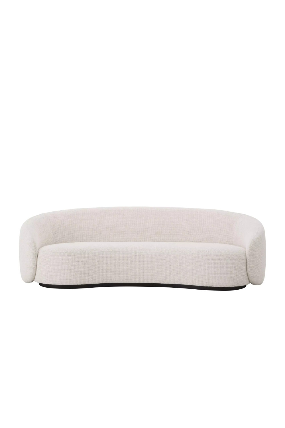 Off-White Curved Sofa | Eichholtz Amore | Curved Sofa, Modern Sofa ... throughout Off-White Vintage Sofa, Oroa Barrow