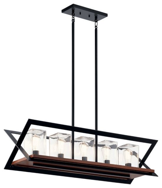 Outdoor Chandelier 5-Light - Transitional - Outdoor Flush-Mount Ceiling ... regarding Union 5 Light Outdoor Chandelier In Satin Aluminum (54025-Sa)