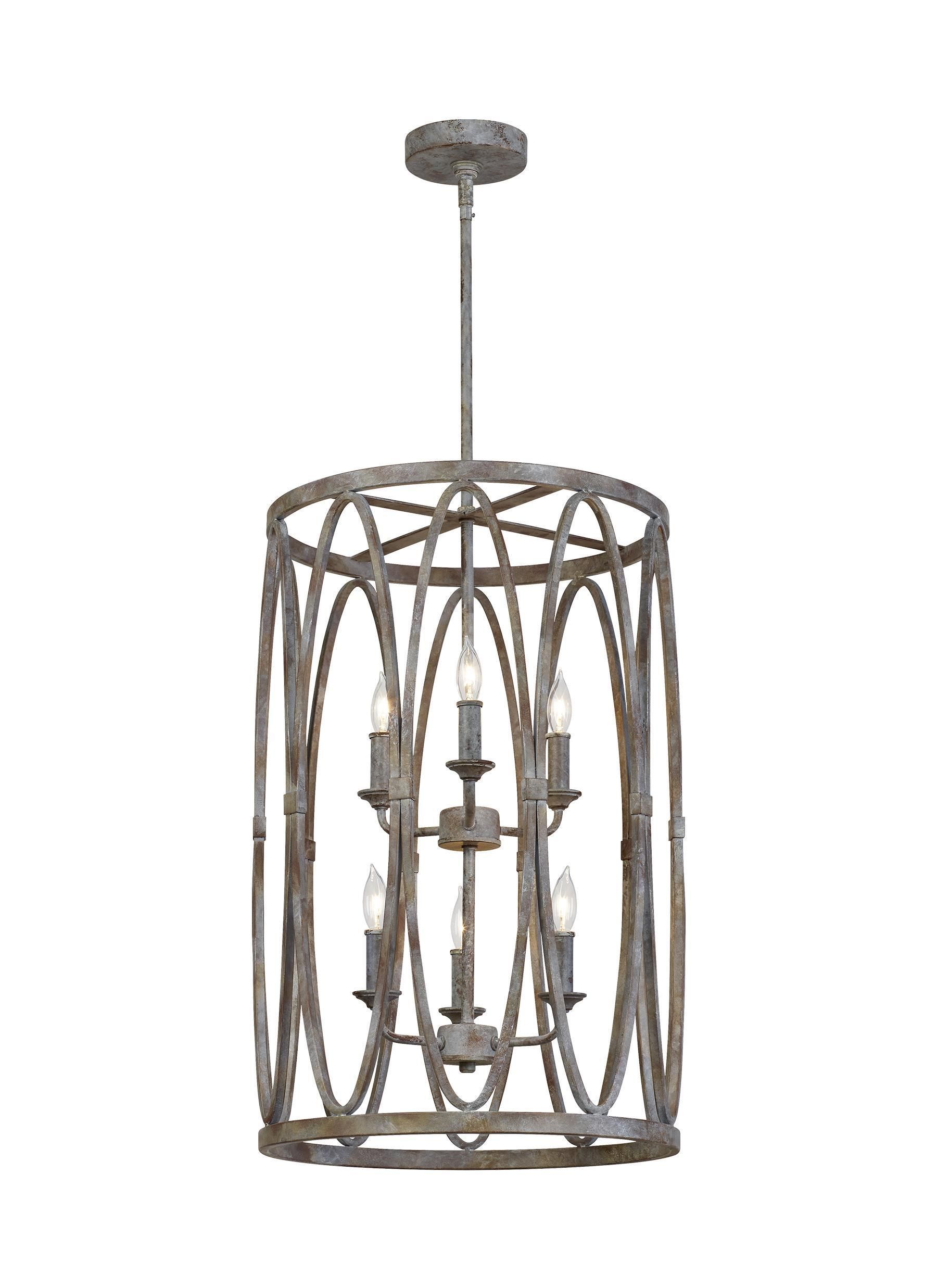 Patrice Showcases Feiss' Collection's Unwavering Commitment To Robust ... with Patrice Five Light Outdoor Chandelier In Dark Weathered Zinc