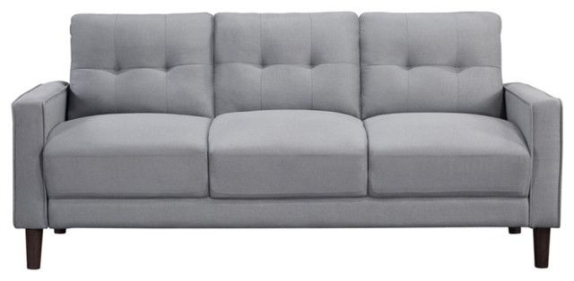 Pemberly Row 2-Piece Upholstered Fabric Sofa Set With Track Arms In ... with Caring for Your Dark Gray Upholstery Long-Lasting Beauty Tips