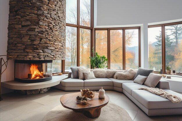 Premium Photo | Japandi And Boho Style Living Modern Interior With ... throughout The Elegance of Beige Sofas Exploring Versatile Design Possibilities