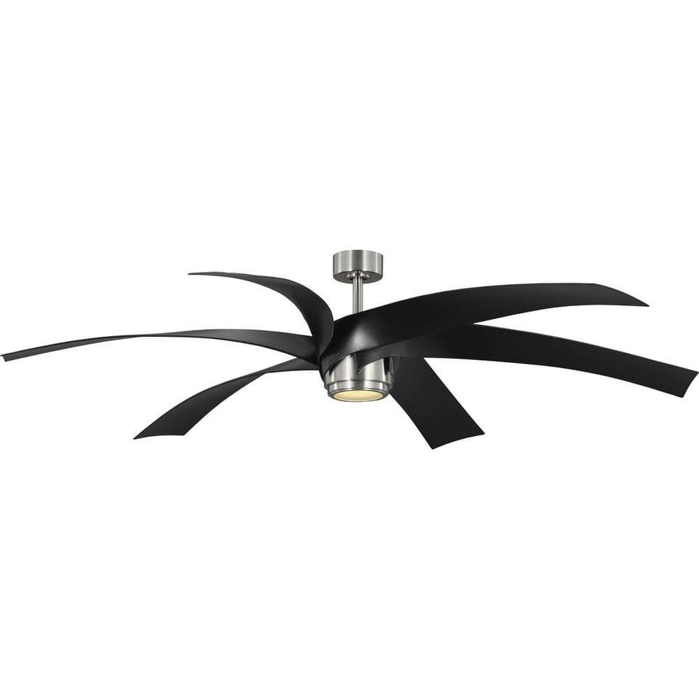 Progress Lighting Insigna 72 In. Indoor/Outdoor Integrated Led Brushed ... with Enhancing Your Living Space Integrating a Ceiling Fan with Your Home Decor