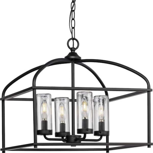 Progress Lighting Swansea Collection 4-Light 18 In. Matte Black ... for Illuminating Your Outdoors A Deep Dive into the Swansea 4-Light Chandelier