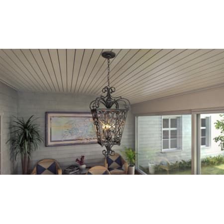 Quoizel Fq1920Mk01 Marcado Black Fort Quinn 4 Light 19" Wide Outdoor ... with regard to Quoizel Fq1920Mk01 Fort Quinn 4 Light Chandelier In Marcado Black