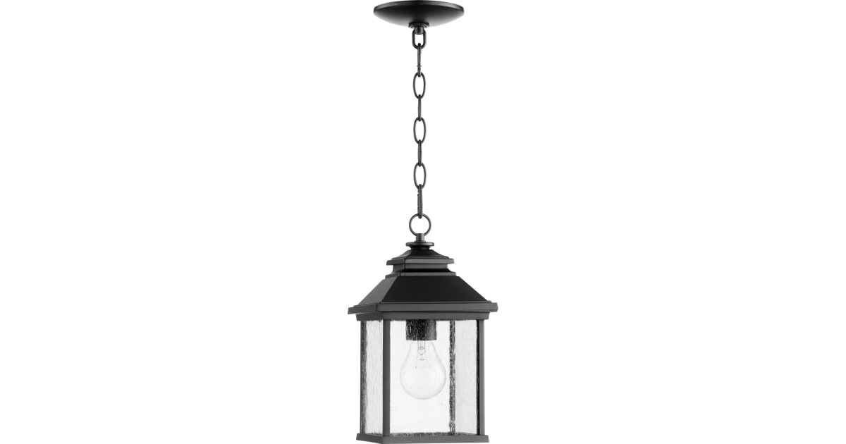 Quorum International 7941-7-69 Pearson Single Light 7&quot; Wide Outdoor ... with Pearson 7&quot; Pendant Outdoor, Noir
