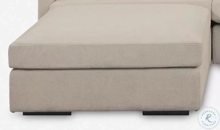 Refuge Light Sand Ottoman From Uttermost | Coleman Furniture in Uttermost - 23853-A - Sofa - Refuge - Light Cloud Blue