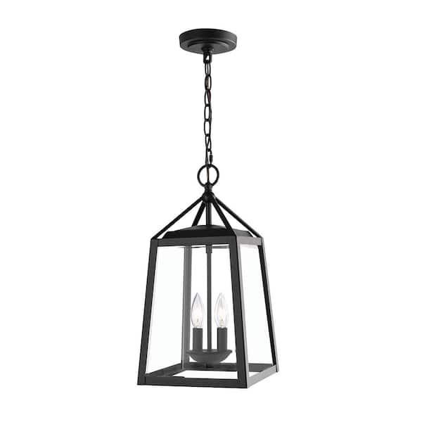 Reviews For Home Decorators Collection Blakeley Transitional 2-Light ... with Swansea 4-Light 36" Matte Black Transitional Outdoor Chandelier, Glass Shades
