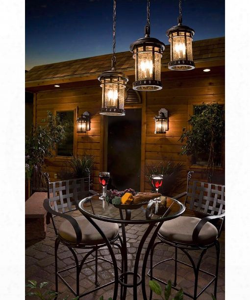 Santa Barbara Vx 11" 3 Light Outdoor Outdoor Hanging Lantern In Sienna ... for Installing Your Santa Barbara Cast Lantern Tips and Tricks for Success